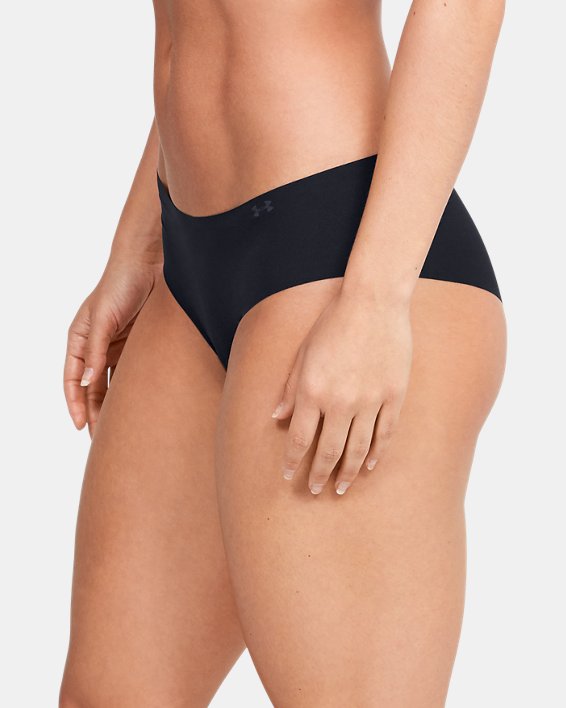 Ropa Interior UA Pure Stretch Hipster para Mujer (Paquete de 3), Black, pdpMainDesktop image number 2